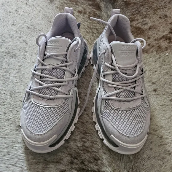 SKECHERS Street Uno Chaos Women's Chunky Sneakers in Lavender Size 8 NEW