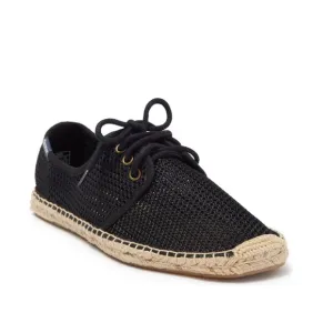 Soludos Lace-Up Espadrilles Sneakers, Black Size 8M New w/o Box
