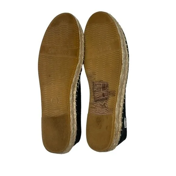 Soludos Platform Smoking Slipper Espadrilles, size 8.5