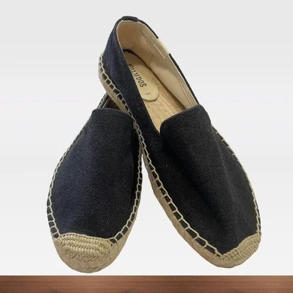 Soludos Platform Smoking Slipper Espadrilles, size 8.5