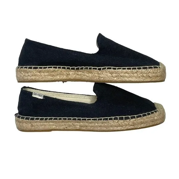 Soludos Platform Smoking Slipper Espadrilles, size 8.5