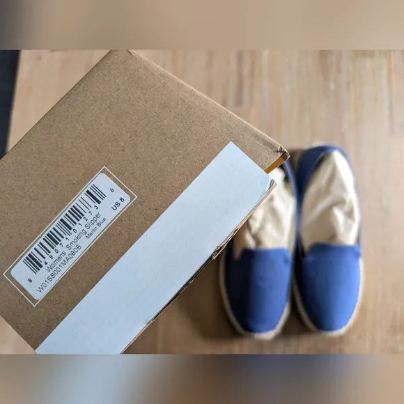 SOLUDOS The Smoking Original Espadrille Marlin Blue New In Box Size 8