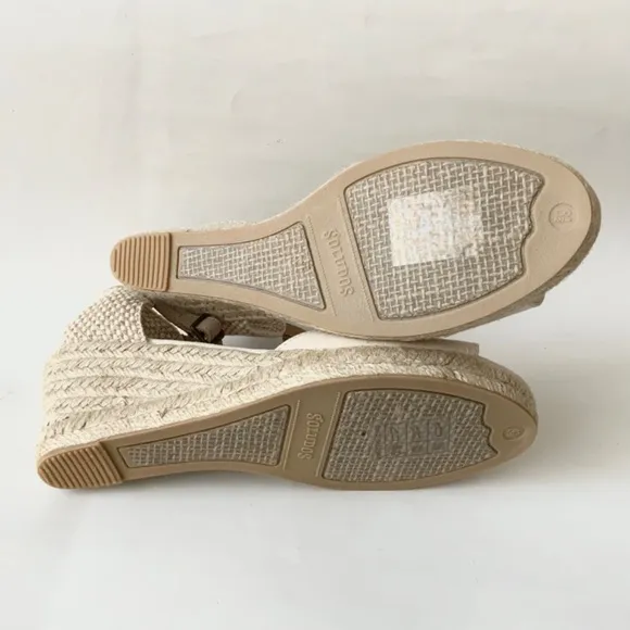 Soludos Womens Open-Toe Midwedge Blush Beige Espadrilles Ankle Strap Sandals 8.5