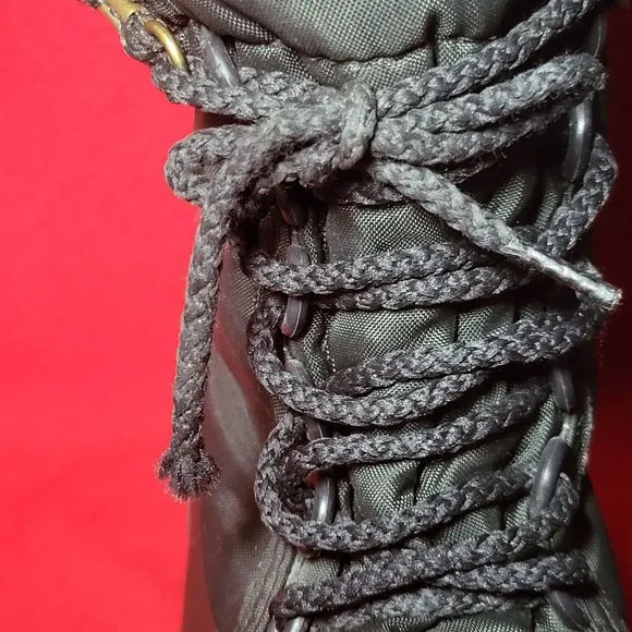 Sorel Kaufman Canada Black Leather Womens Insulated Snow Boots Size 8