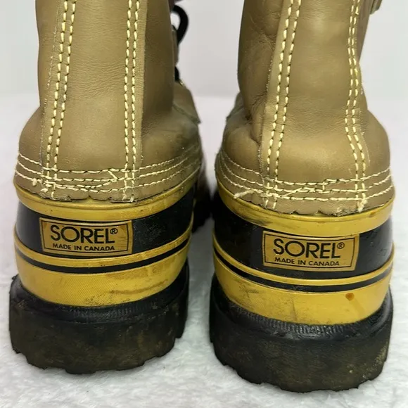 SOREL Men’s Caribou Fleece-trimmed Nubuck and Rubber Snow Boots 11