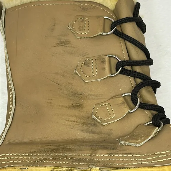 SOREL Men’s Caribou Fleece-trimmed Nubuck and Rubber Snow Boots 11