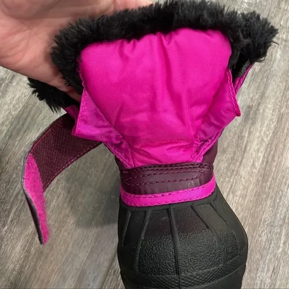 SOREL Snow Commander toddler boots purple dahlia groovy pink
