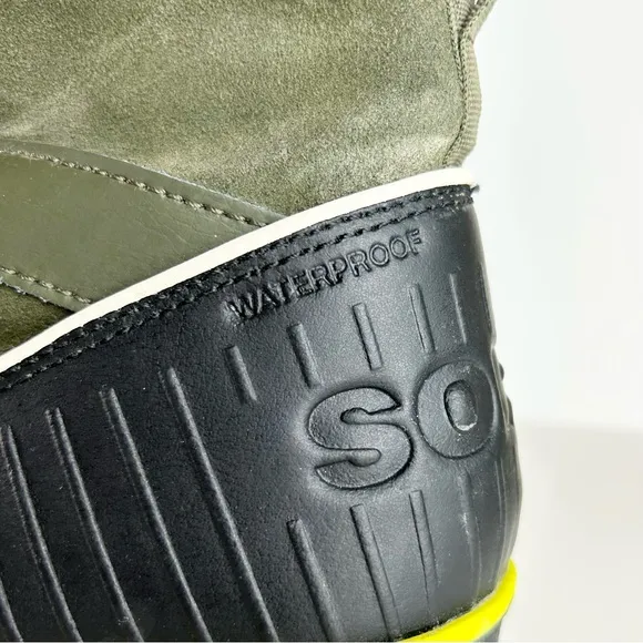 Sorel Tivoli II Waterproof Dark Olive Green Suede Leather Unisex Winter Boots