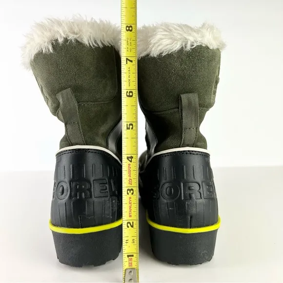 Sorel Tivoli II Waterproof Dark Olive Green Suede Leather Unisex Winter Boots