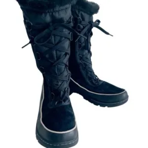 Sorel Tivoli III High Black Suede Leather Waterproof Snow Boots — SZ 9‎