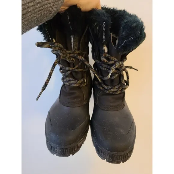 SOREL Women’s Badger Black Snow Winter Boots Size 6