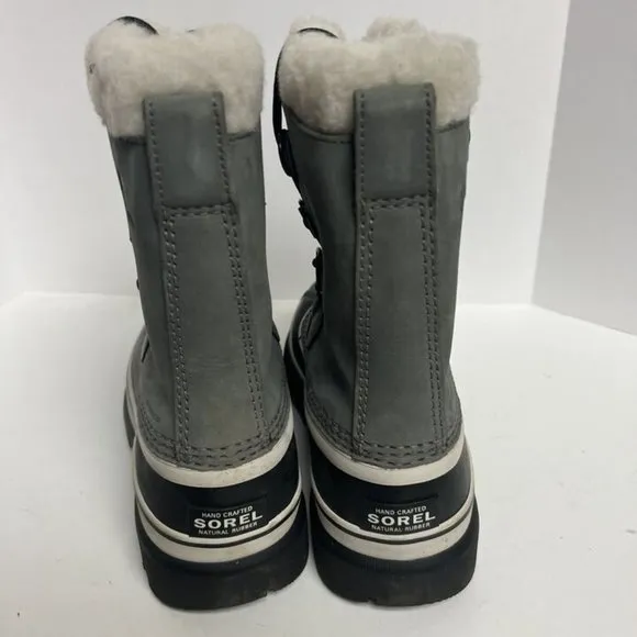 Sorel Women's Caribou Waterproof Snow Boots Quarry, Size 7.5 M