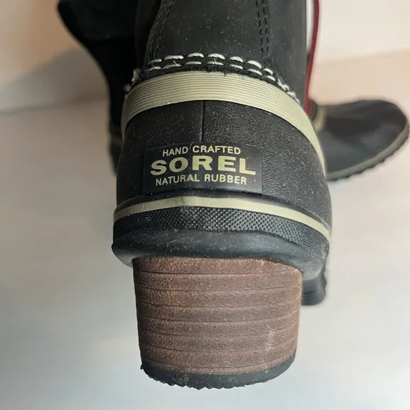 Sorel Women’s Slimpack Lace II Snow Boots Black Kettle Size 10
