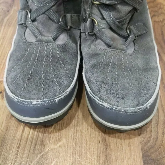 Sorel Women's Tivoli High Insulated Snow Boots Gray Faux Fur Size 9