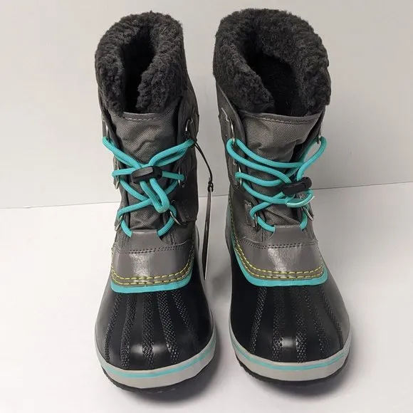 Sorel Yoot Pac Nylon Snow Boots, Grey, Little Kids 3 M
