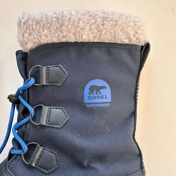 Sorel Yoot Pac Nylon Snow Winter Boot, Collegiate Navy Blue Size Youth 7