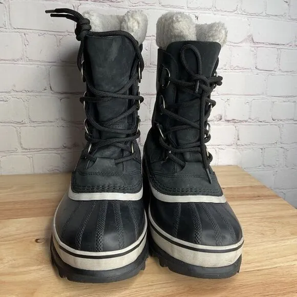Sorel Caribou 1005-011 Women's Size 6 Black Waterproof Winter Snow Boots