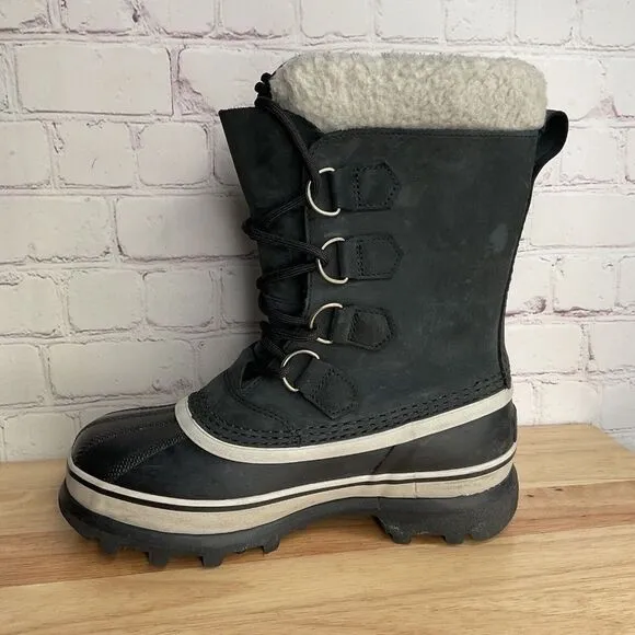 Sorel Caribou 1005-011 Women's Size 6 Black Waterproof Winter Snow Boots