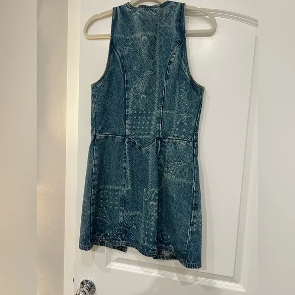 Spell roadtrip long denim vest/dress