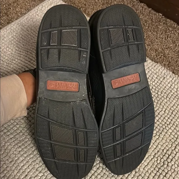 Sperry Black and Brown Classic Loafers Slip-Ons