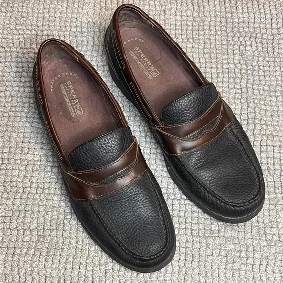 Sperry Black and Brown Classic Loafers Slip-Ons