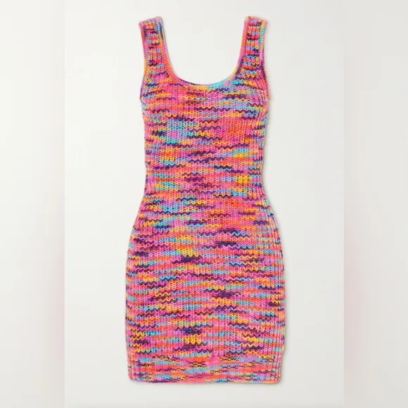 Staid - Gardenia Multicolor Knit Mini Dress - size Small - Great Condition