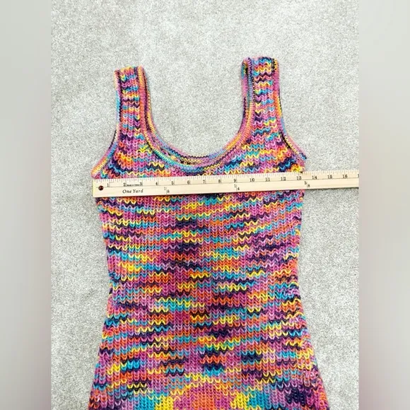 Staid - Gardenia Multicolor Knit Mini Dress - size Small - Great Condition