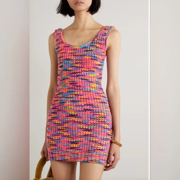 Staid - Gardenia Multicolor Knit Mini Dress - size Small - Great Condition