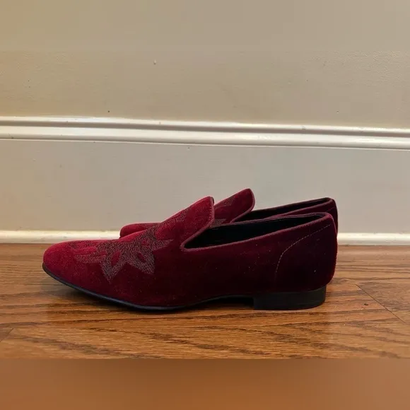Steve Madden Men Smoking Shoe Size 7.5 Lorax Velvet Loafers Dress