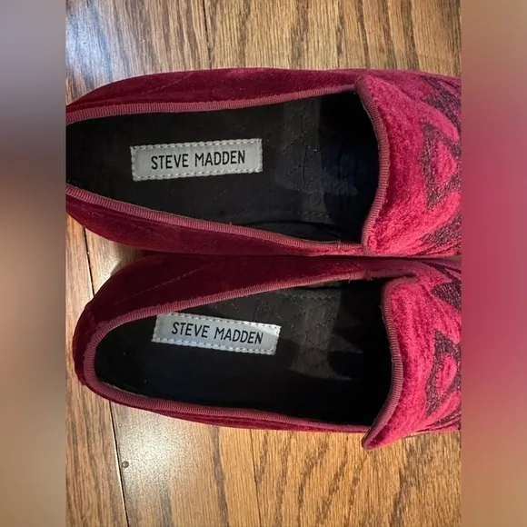 Steve Madden Men Smoking Shoe Size 7.5 Lorax Velvet Loafers Dress