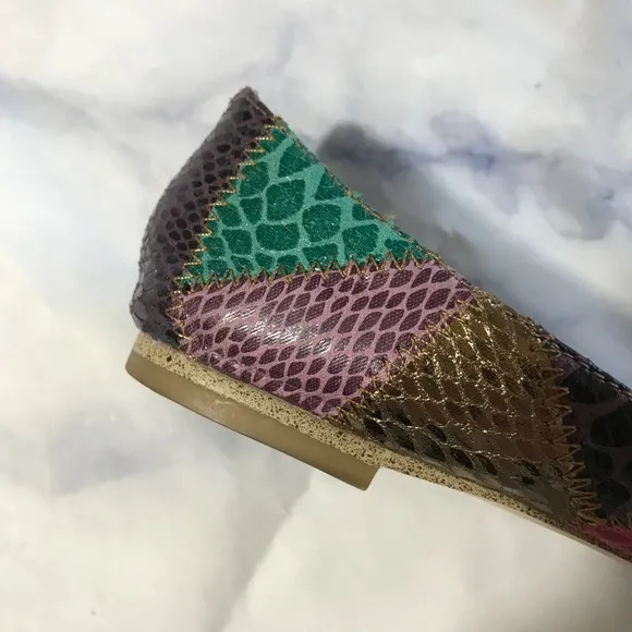 Steve Madden Patchwork Snakeskin Ballet Flats