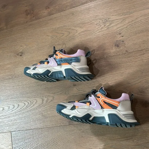 Steve Madden Sneakers Power Multi Color  Chunky Trainers Size 9.5