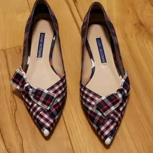 STUART WEITZMAN FLAT PLAID FABRIC6XLQRL