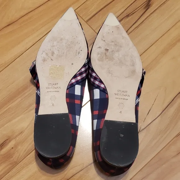 STUART WEITZMAN FLAT PLAID FABRIC6XLQRL