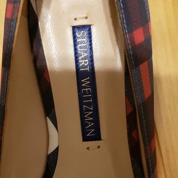STUART WEITZMAN FLAT PLAID FABRIC6XLQRL