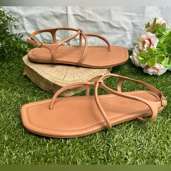 Stuart Weitzman Matilda Sandal women size 6.5  $250 color: Tan gently used
