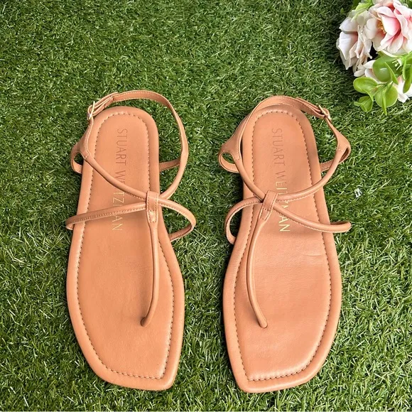 Stuart Weitzman Matilda Sandal women size 6.5  $250 color: Tan gently used