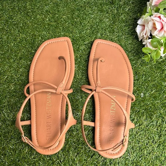 Stuart Weitzman Matilda Sandal women size 6.5  $250 color: Tan gently used