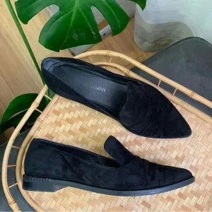 Stuart Weitzman Suede Point Toe Loafer