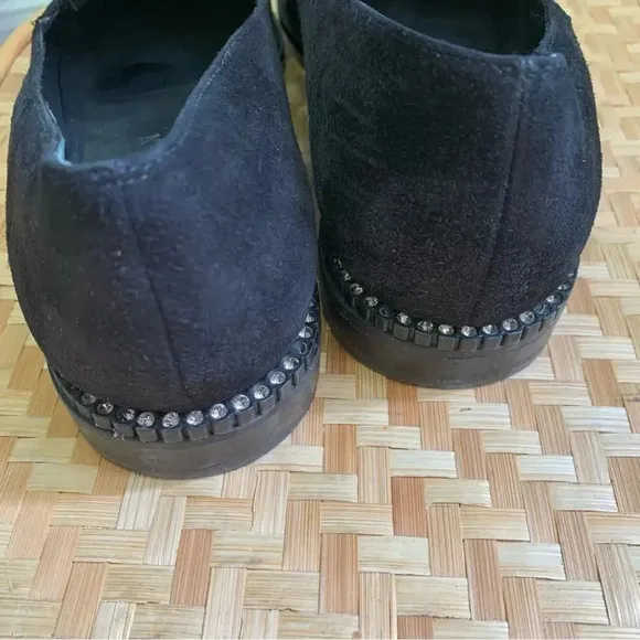 Stuart Weitzman Suede Point Toe Loafer