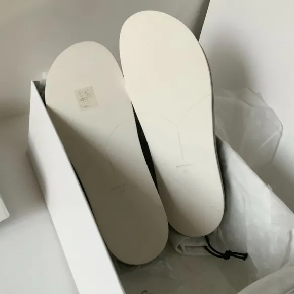 TABITHA SIMMONS Sophia White Leather Platform Slide Sandal Flat Designer Shoe 39