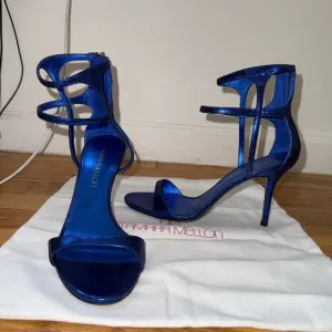Tamara Mellon Blue Stiletto Sandals