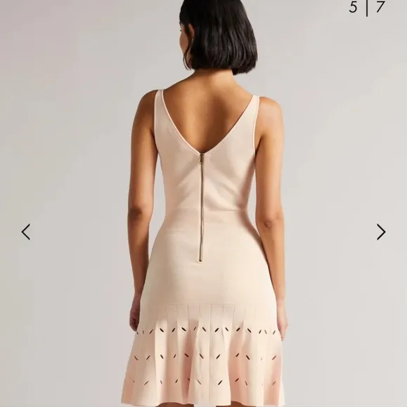 Ted Baker London Ambyr Full Needle Stitch Detailed Hem Mini Dress