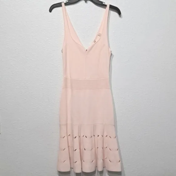 Ted Baker London Ambyr Full Needle Stitch Detailed Hem Mini Dress