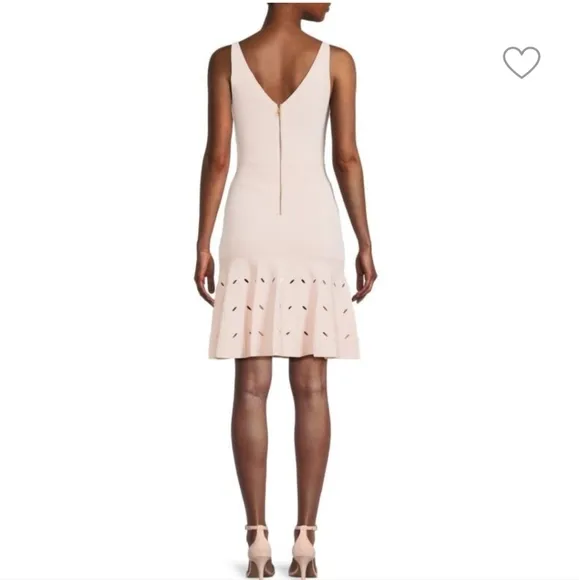 Ted Baker London Ambyr Full Needle Stitch Detailed Hem Mini Dress