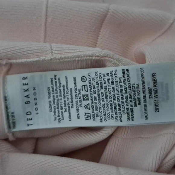 Ted Baker London Ambyr Full Needle Stitch Detailed Hem Mini Dress