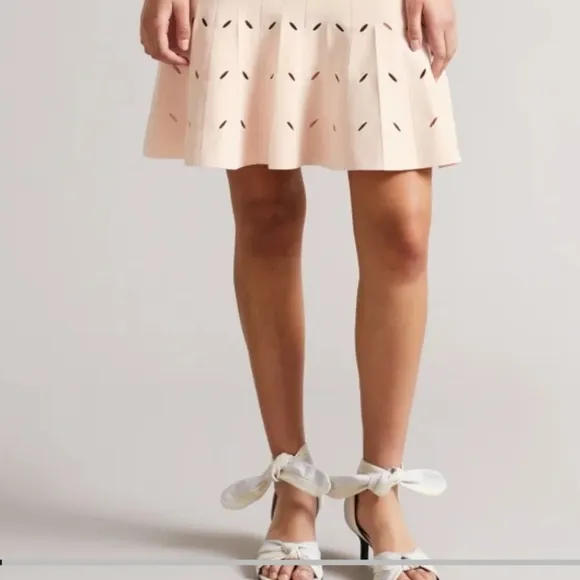 Ted Baker London Ambyr Full Needle Stitch Detailed Hem Mini Dress