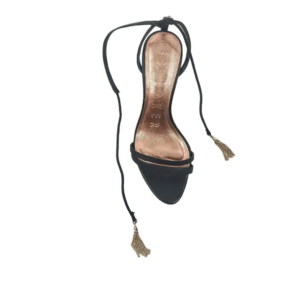 Ted Baker Tie Strappy Gold Tassel Jelissa Heels.