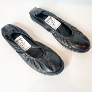 The Flexx Black Leather Ballet Flats Size 8