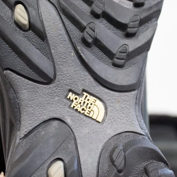 The North Face Black Suede Leather Boots, Insulated Winter Tall Boots Fo…